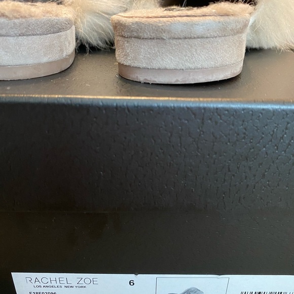 Rachel Zoe Faux fur mules size 6 - Picture 2 of 7